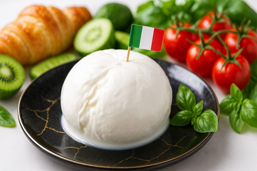 Mozzarella di Bufala Campana : Fromage Italien